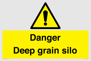 Danger Deep grain silo